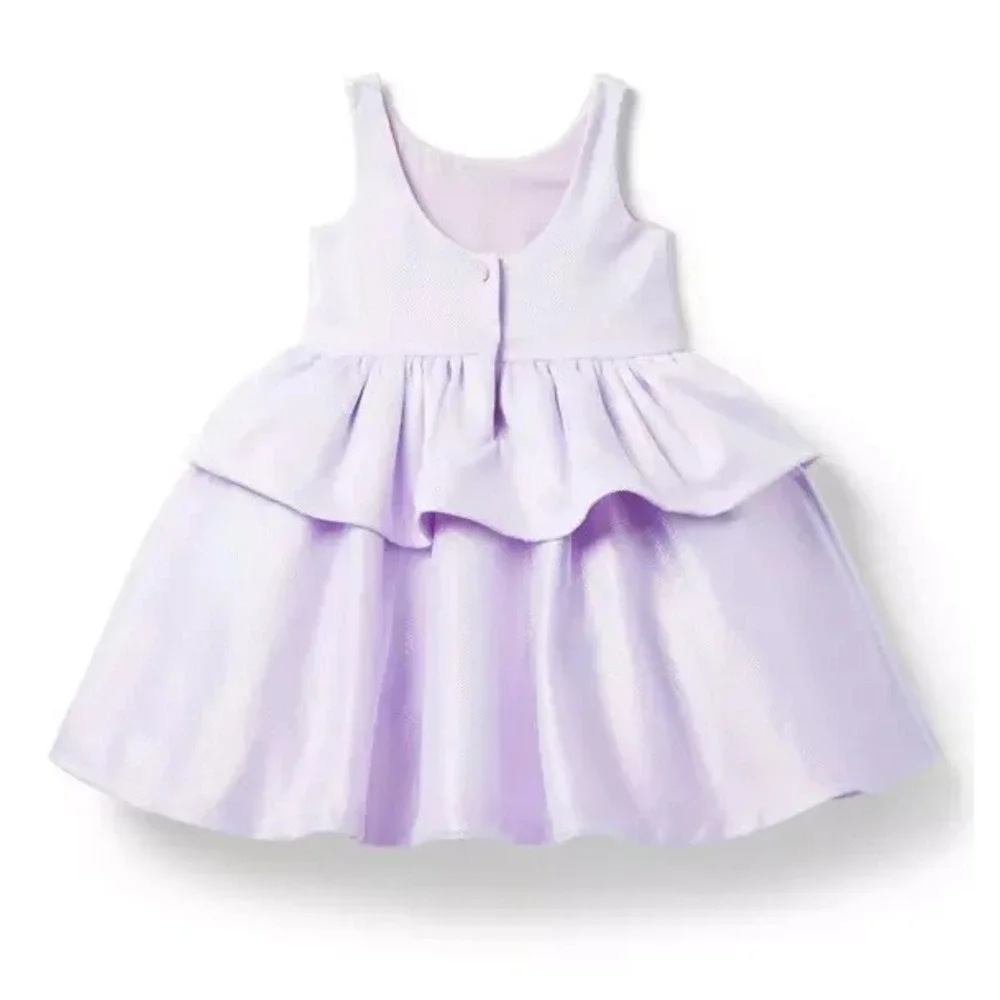 Janie and Jack Disney The Little Mermaid‎ Iridescent Shell Dress Lavender 2T